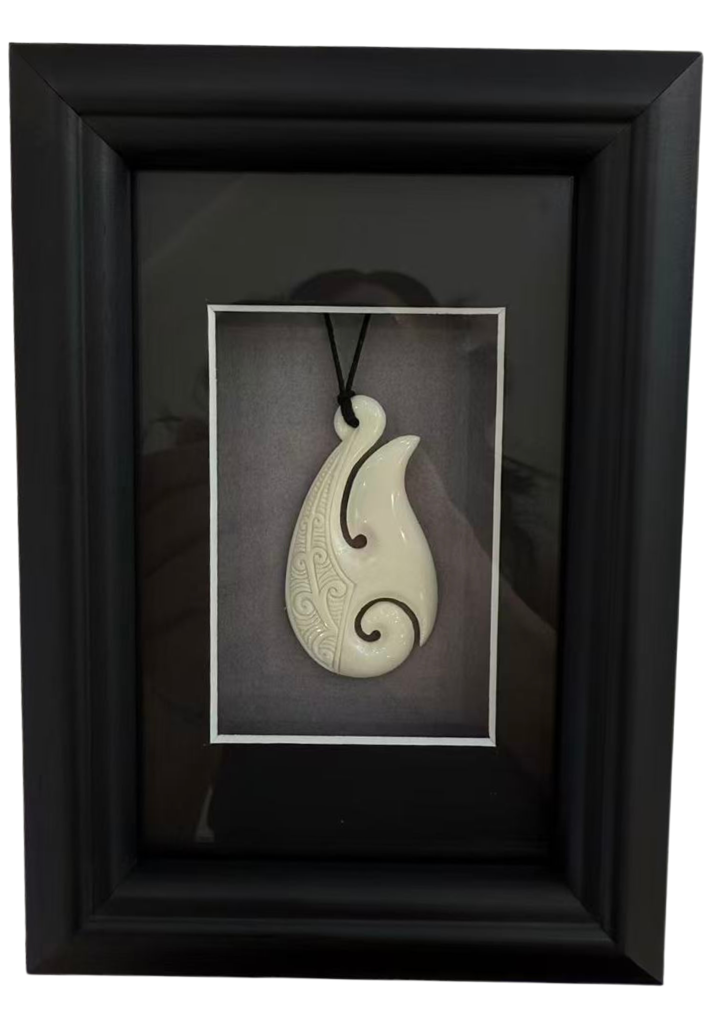 Dale Aquar Us Framed Bone Koru Spiral