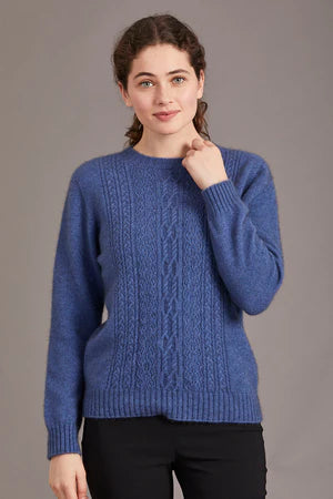 Crew Neck with Lace Detail