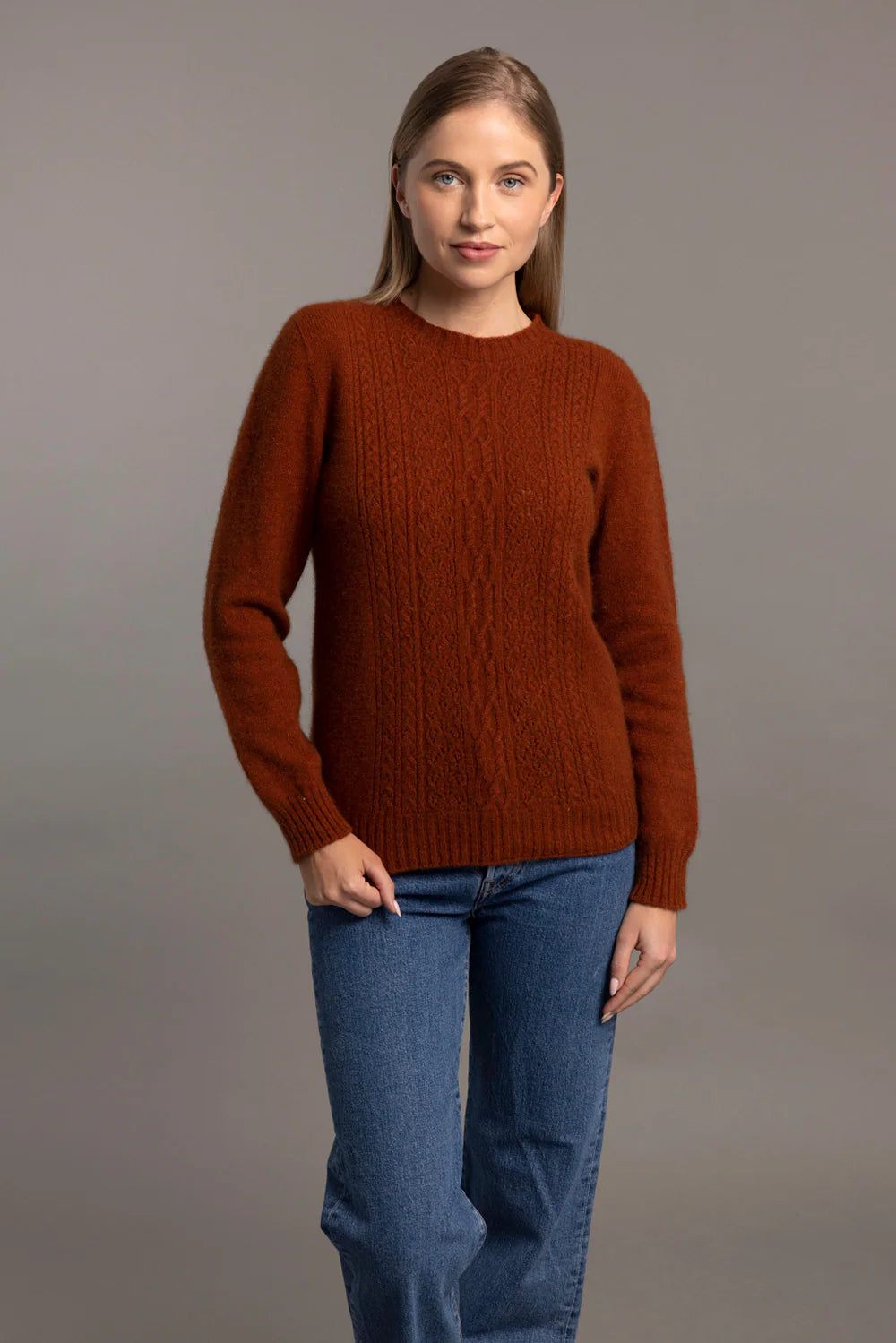 Crew Neck with Lace Detail