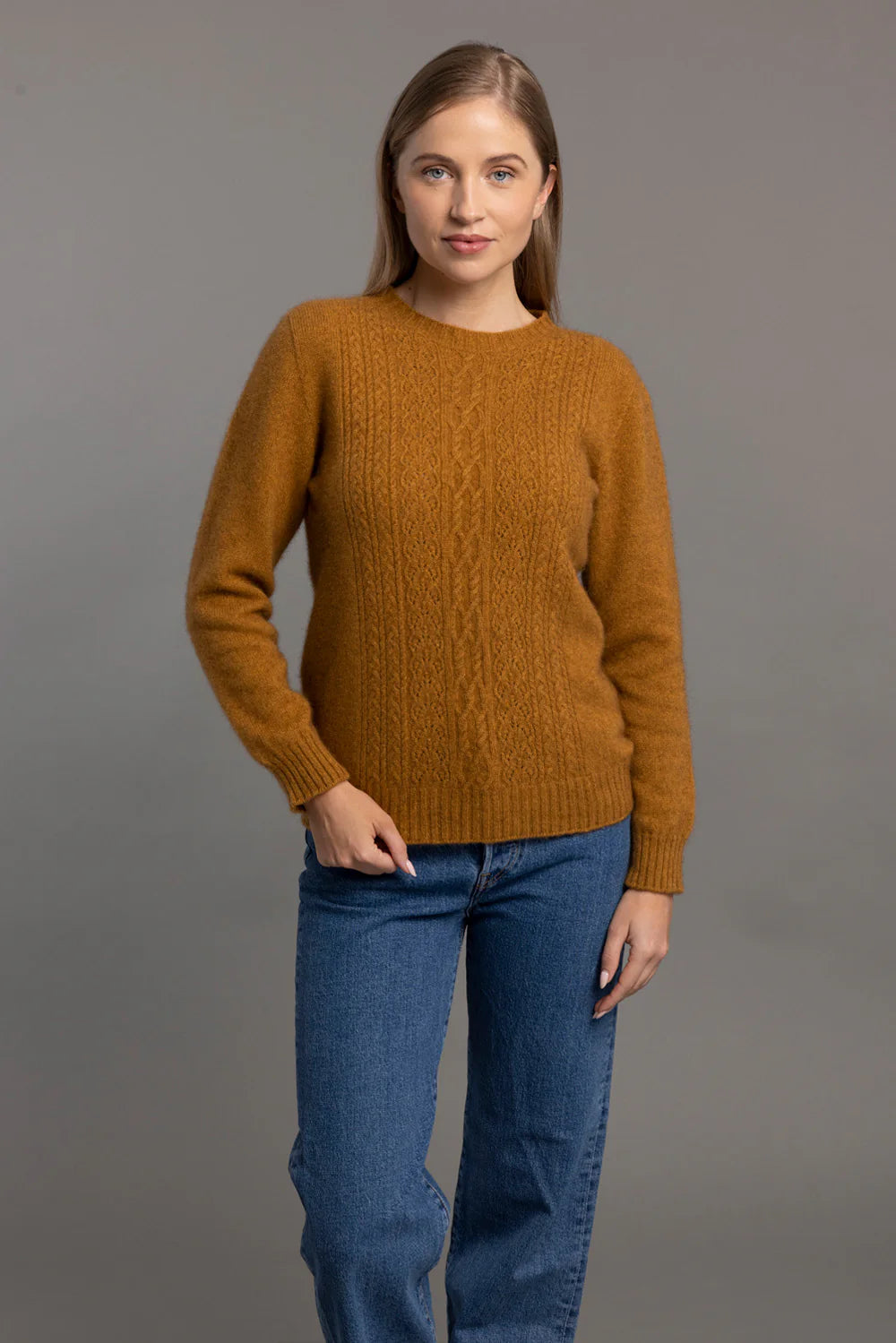 Crew Neck with Lace Detail
