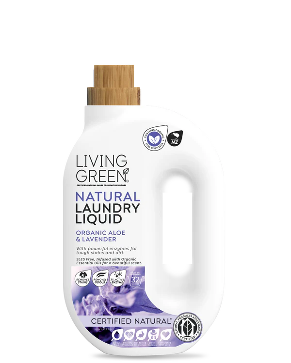 Living Green Laundry Liquid Organic Lavender and Aloe Vera 1L