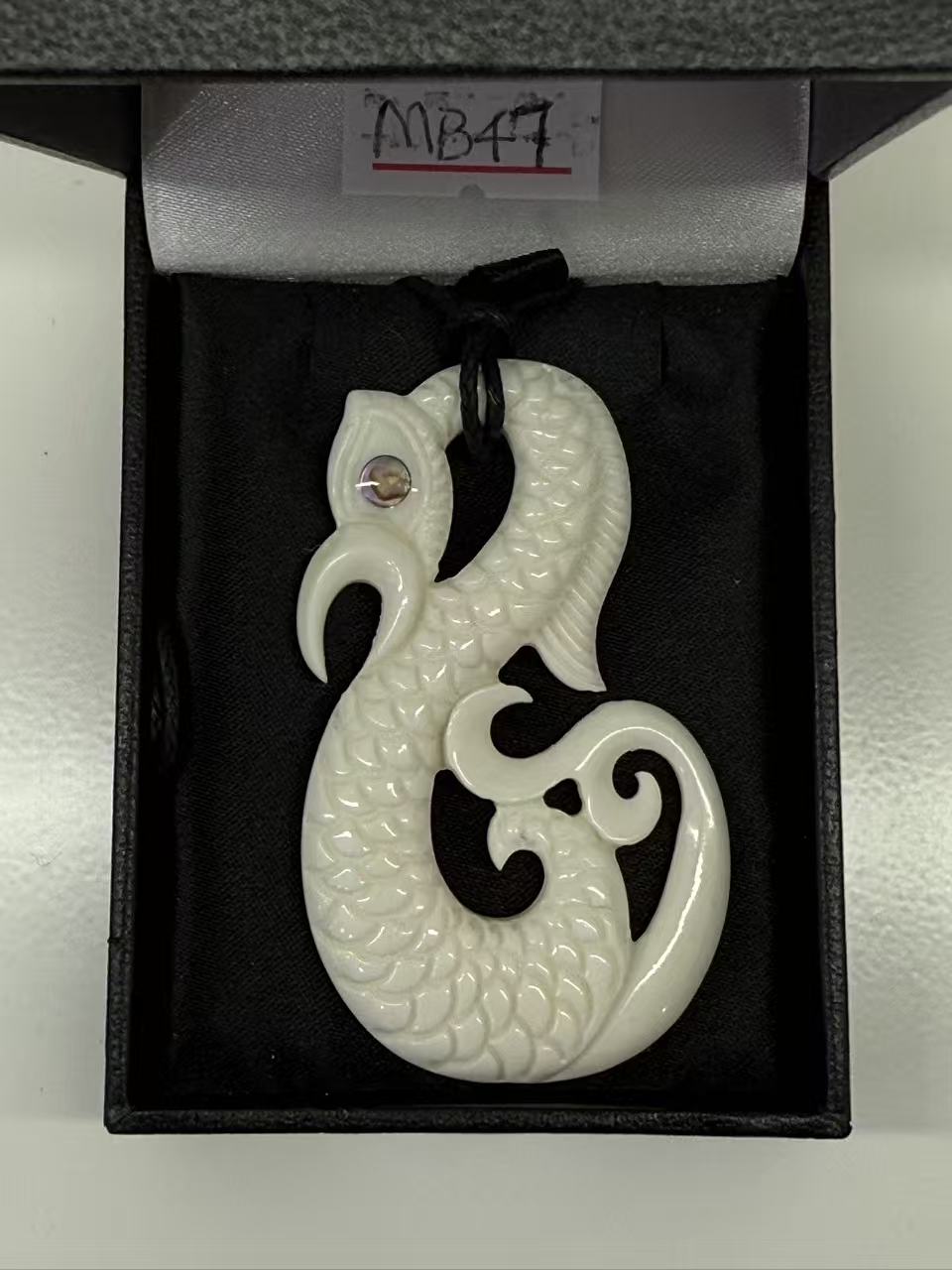 Dale Aquar Us Bone Pendant Manaia 50mm