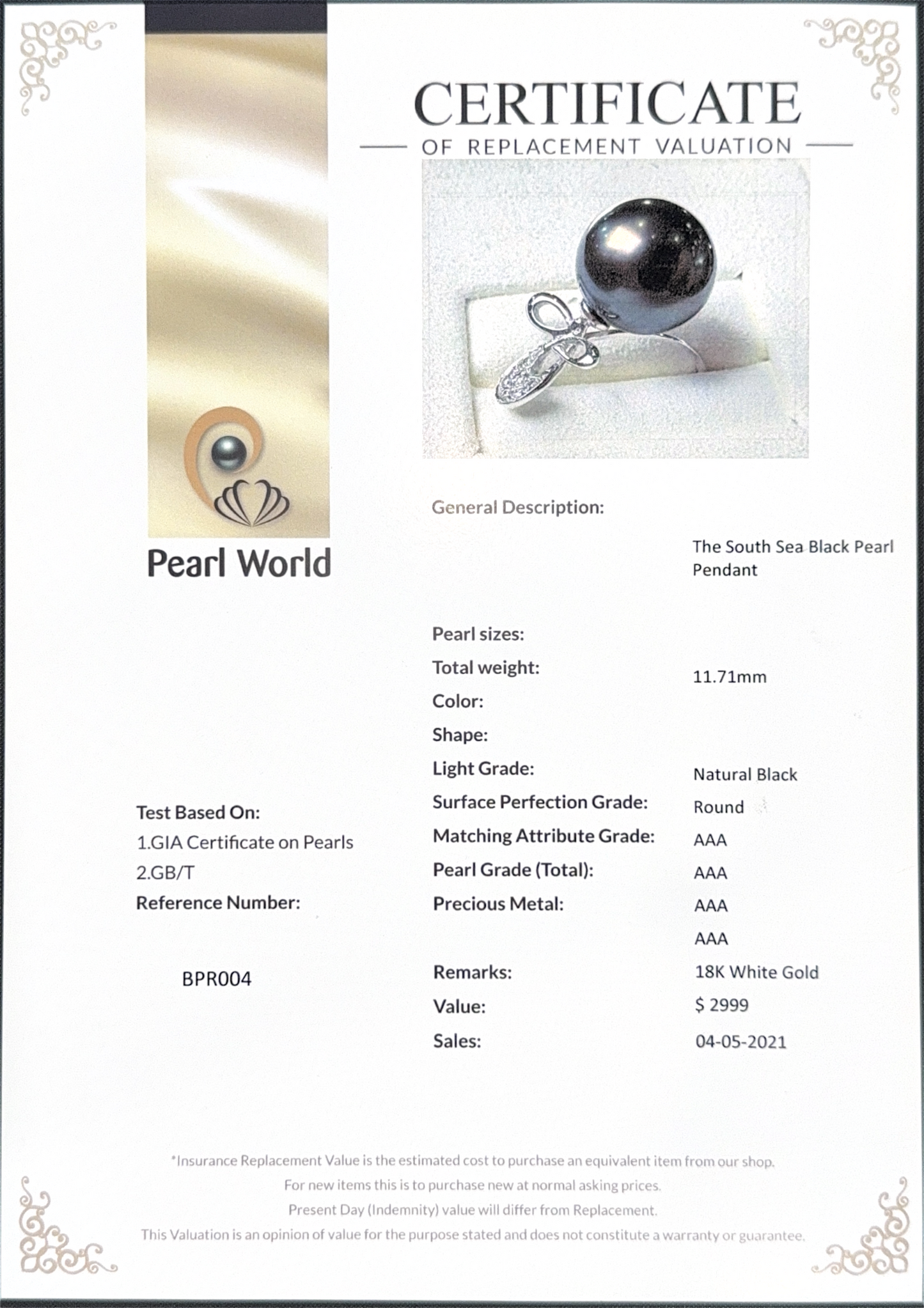 The South Sea Black Pearl Ring