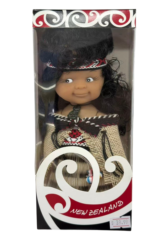 Maori Doll Wahine Cloak - Poi 20cm