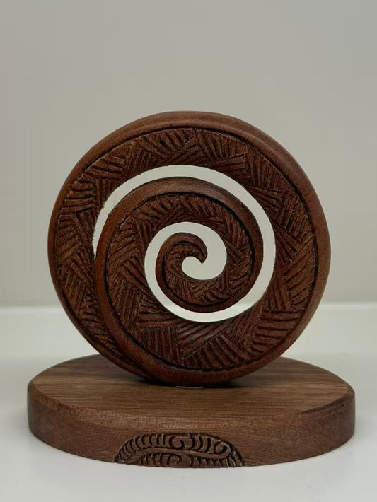 Dale Aquar Us Wood Koru On Base 58x8mm