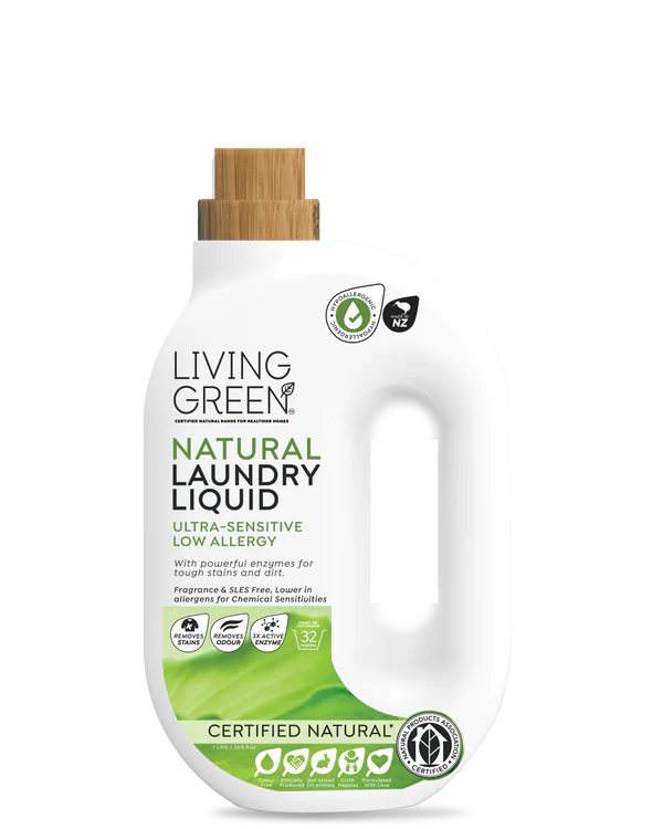 Living Green Laundry Liquid  Natural Ultra-Sensitive and Low Allergy 1L