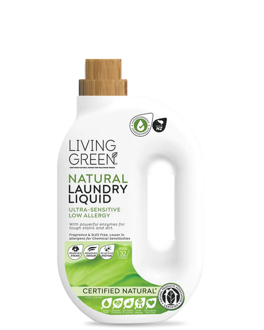 Living Green Laundry Liquid  Natural Ultra-Sensitive and Low Allergy 1L
