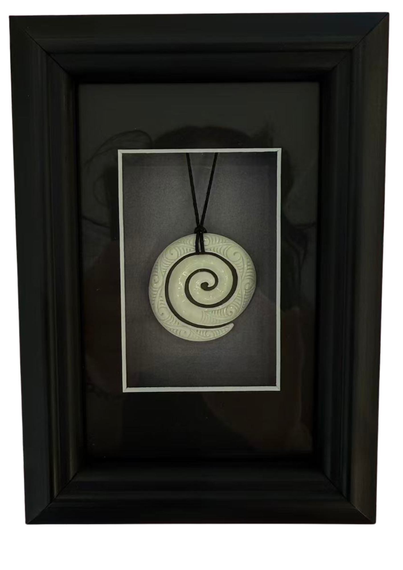 Dale Aquar Us Framed Bone Koru Spiral