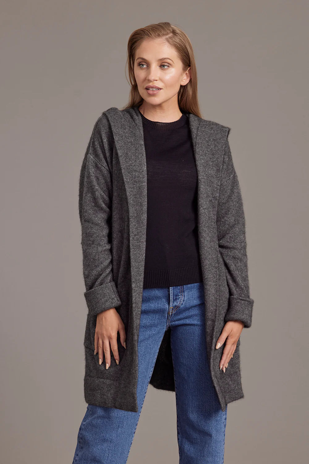 Possum Merino Oversize Hood Jacket