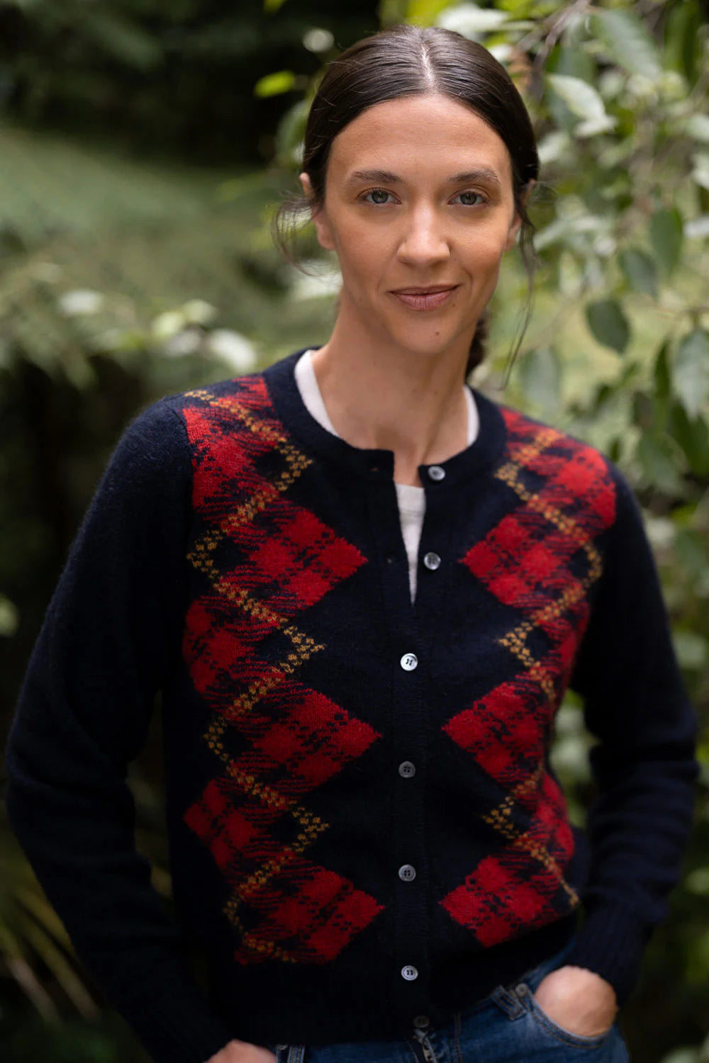 Tartan Cardigan