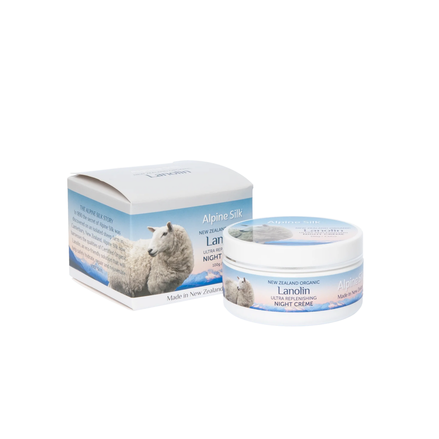 Alpine Silk Organic Lanolin Night Cream 100g