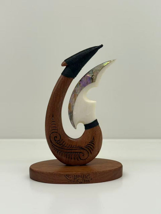 Dale Aquar Us Wooded/Bone Ornament Hook 100mm