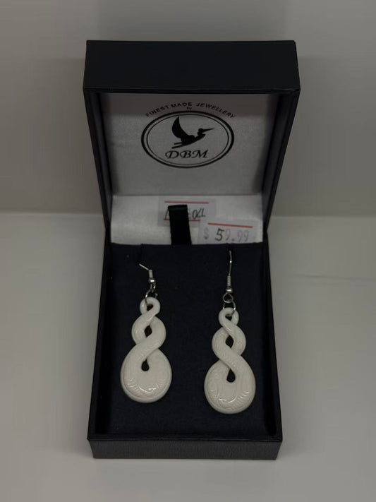 Dale Aquar Us Bone Twist Earrings