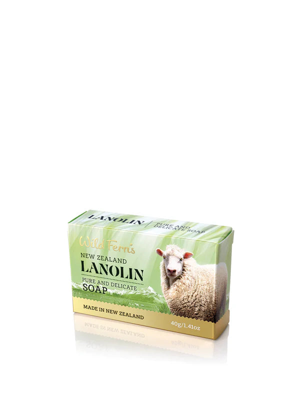 Wild Ferns Lanolin pure and delicate Soap 3pk 40G