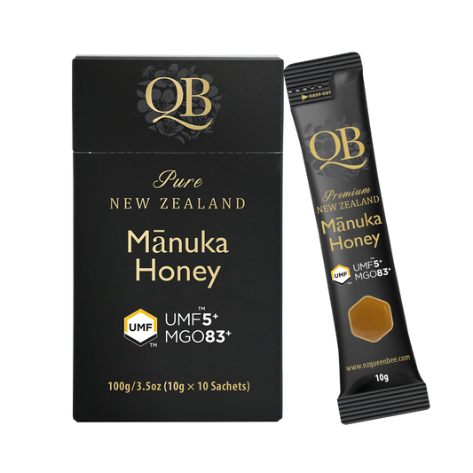 QB Manuka Honey Sachet UMF 5+ MGO 83+ 100g