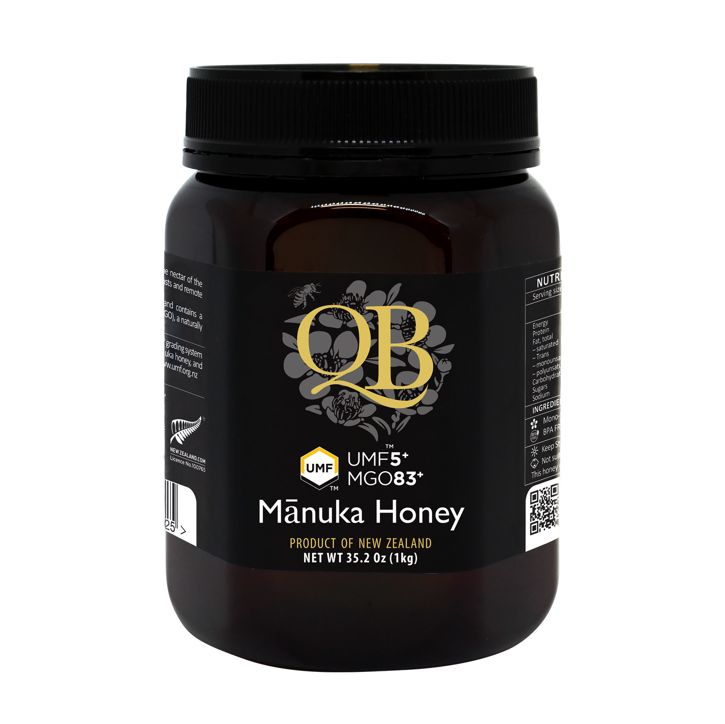 QB Manuka Honey UMF 5+ MGO 83+ 1kg