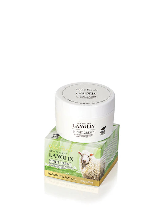 Lanolin Night Creme with Manuka Honey & Royal Jelly 100g