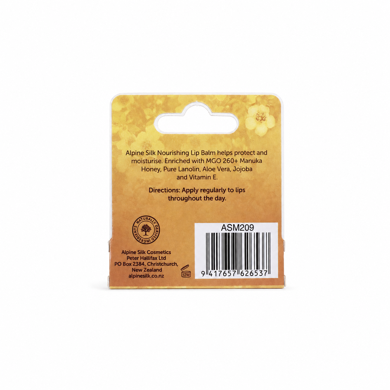 Alpine Silk Manuka Honey SPF15 Lip Balm 4.5g
