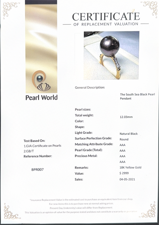 The South Sea Black Pearl Ring
